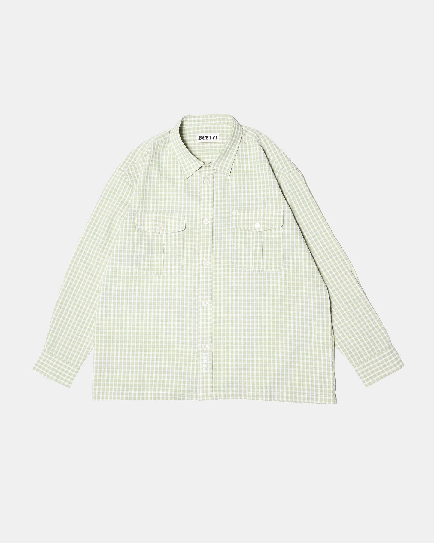 Buetti Gingham CPO Shirt Green