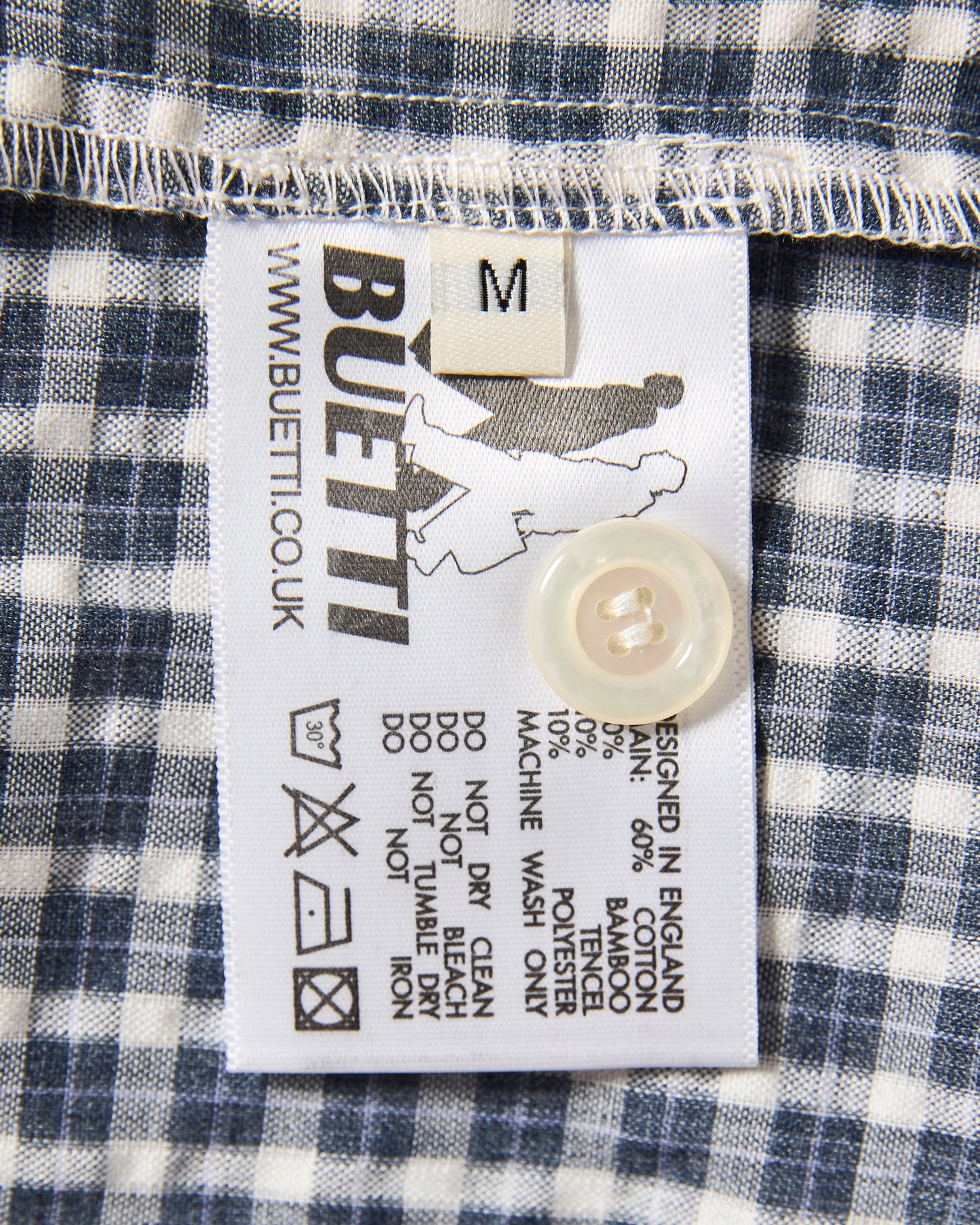 Buetti Gingham CPO Shirt Blue