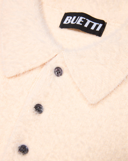 Fuzzy Cream Polo