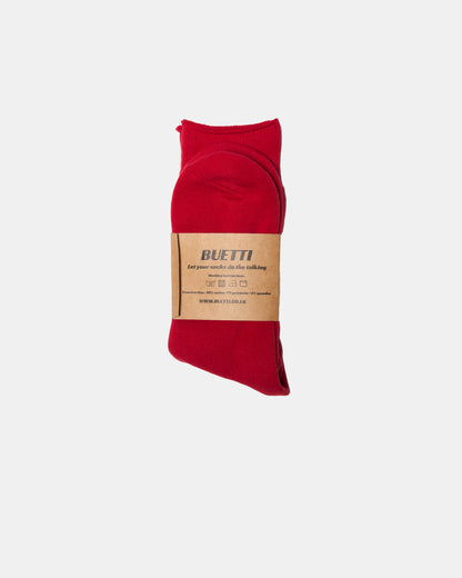 Red Boucle Sock