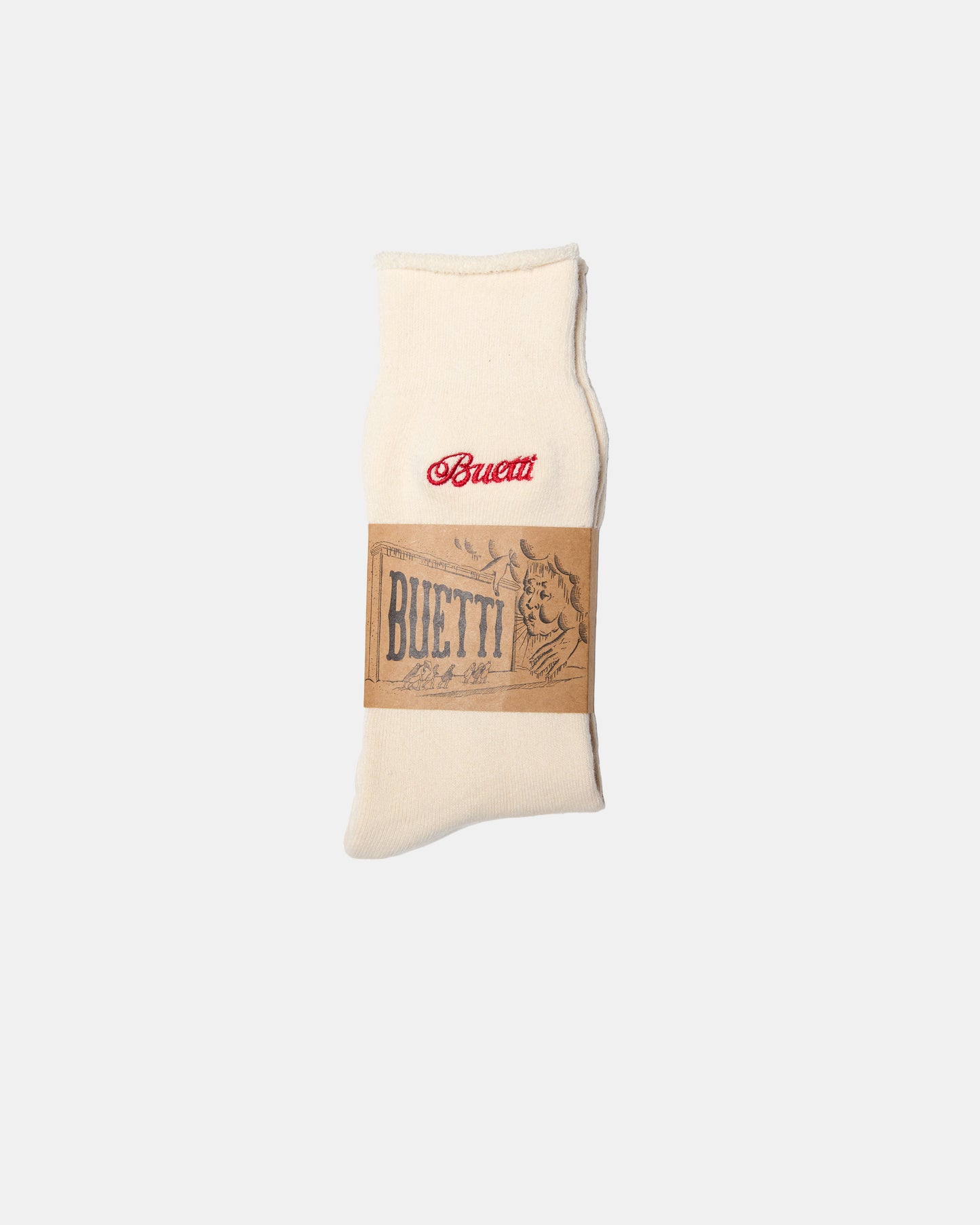 Vintage White Boucle Sock