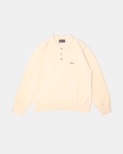 Fuzzy Cream Polo