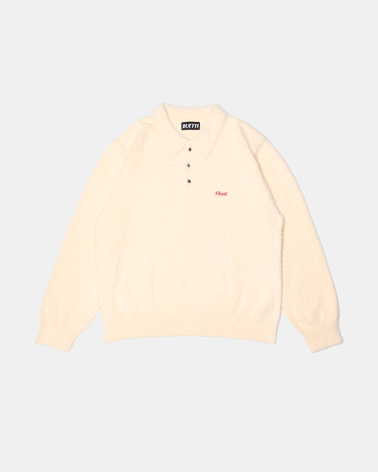 Fuzzy Cream Polo