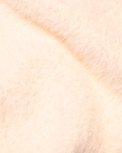 Fuzzy Cream Polo