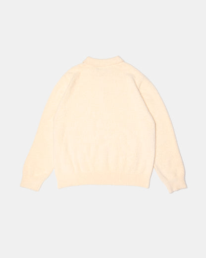 Fuzzy Cream Polo