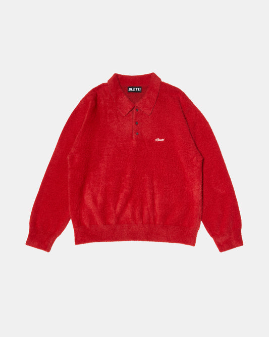 Fuzzy Red Polo