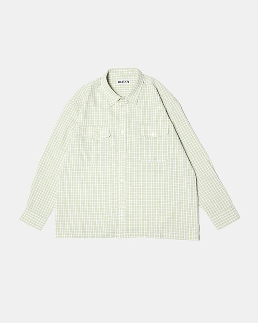 Buetti Gingham CPO Shirt Green
