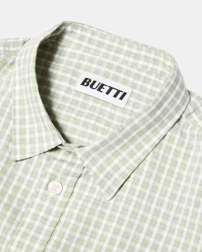 Buetti Gingham CPO Shirt Green
