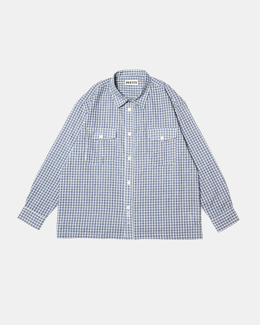 Buetti Gingham CPO Shirt Blue