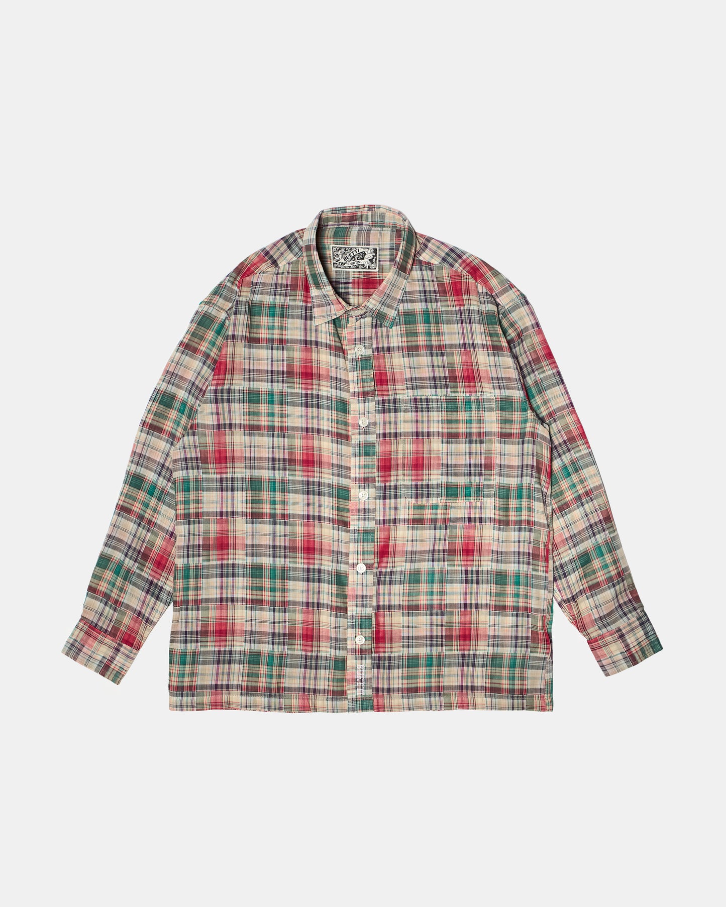 Buetti patchwork red shirt
