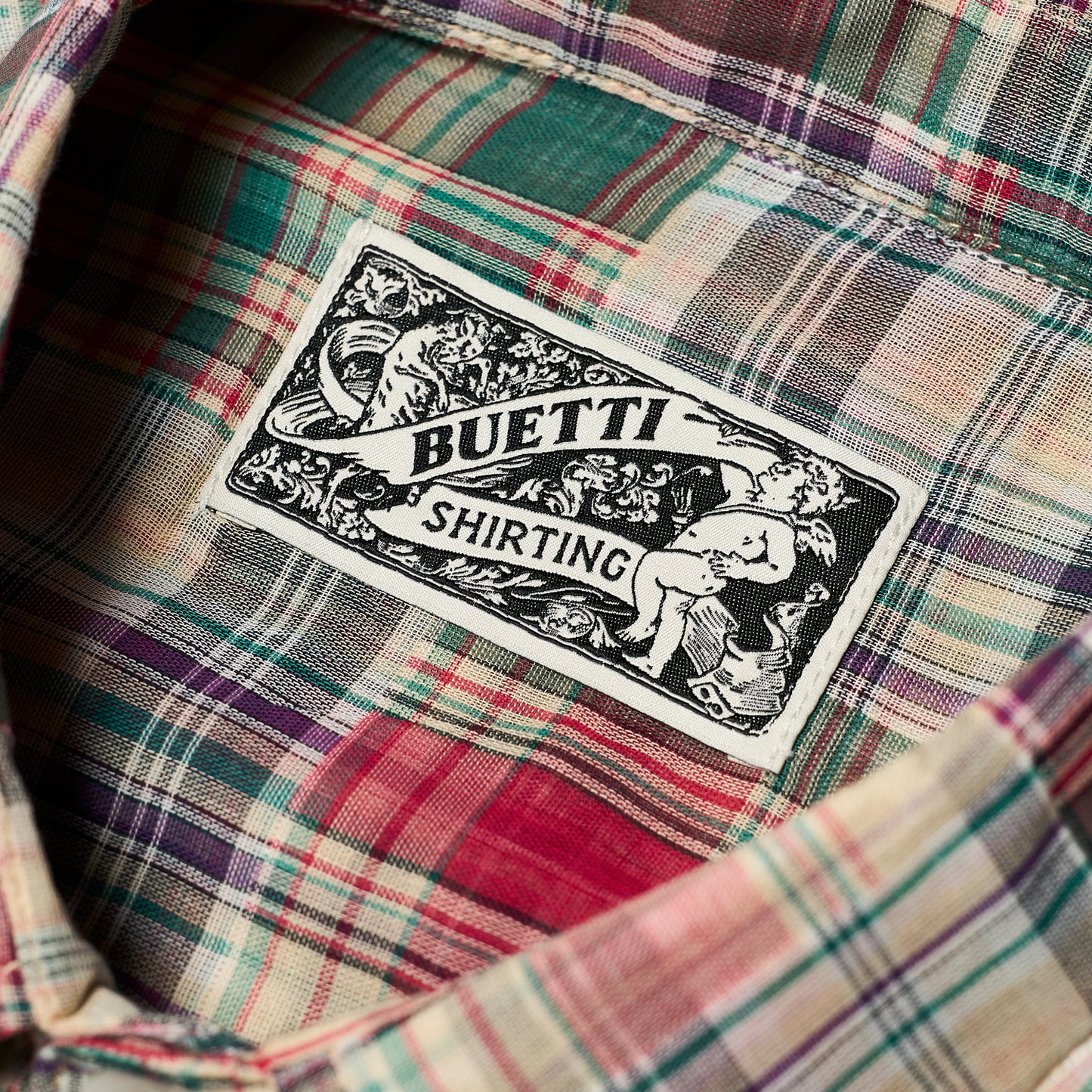Buetti patchwork red shirt