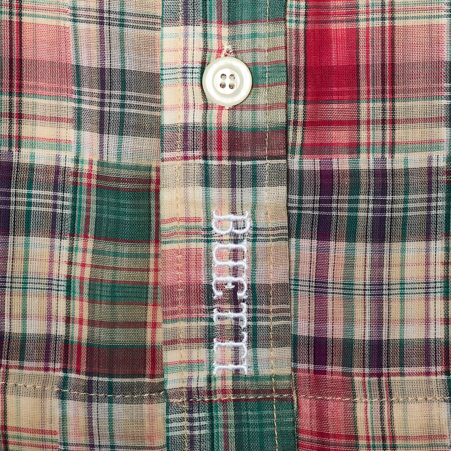 Buetti patchwork red shirt