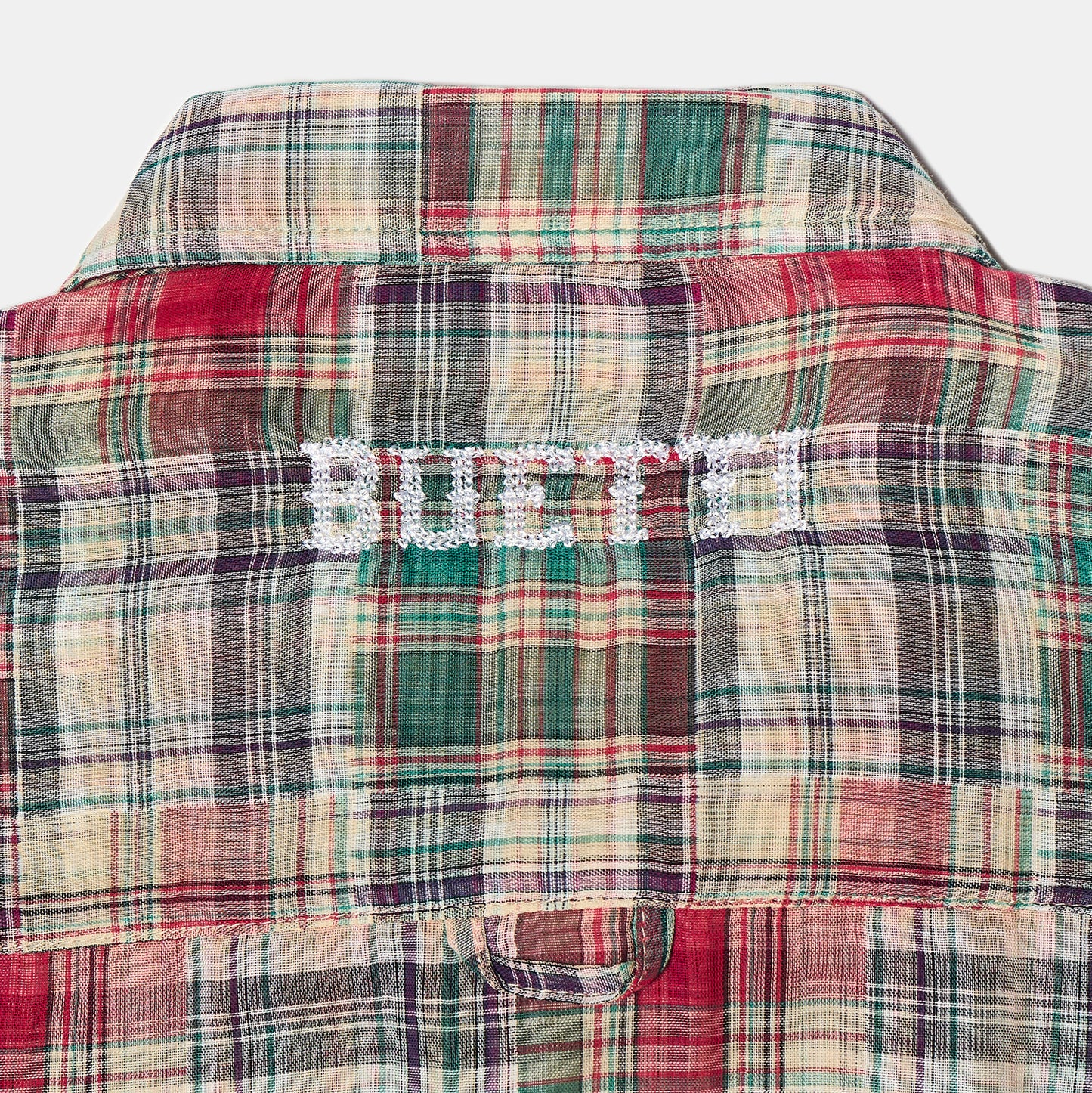 Buetti patchwork red shirt