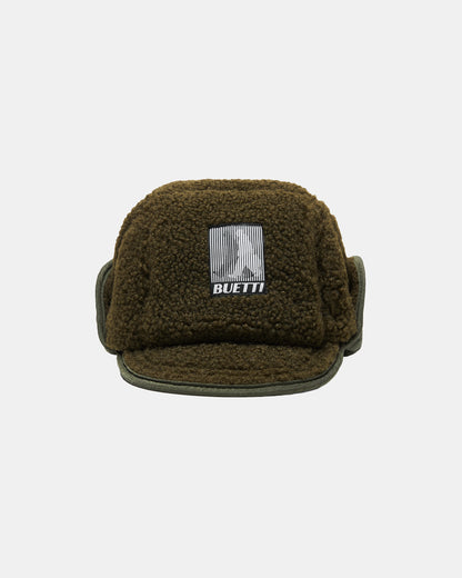 Buetti Downfilled Teddy Fleece Hat Olive
