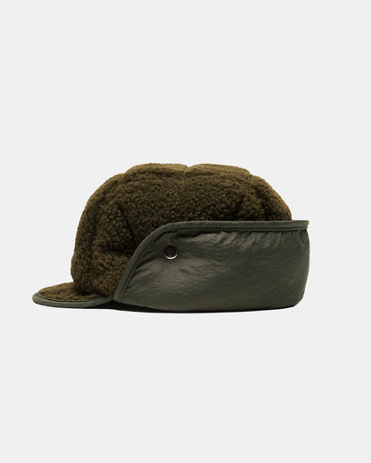 Buetti Downfilled Teddy Fleece Hat Olive