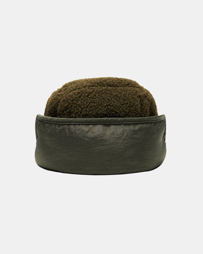 Buetti Downfilled Teddy Fleece Hat Olive