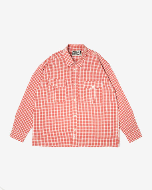 Buetti Gingham CPO Shirt Red