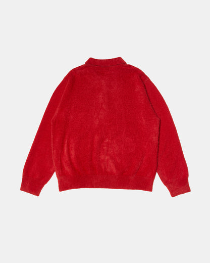 Fuzzy Red Polo