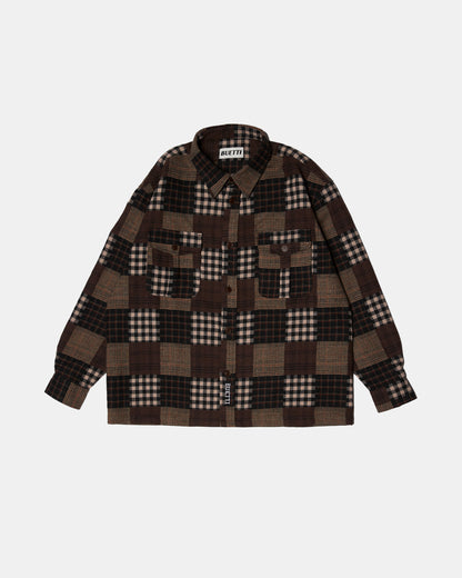 Buetti Brown Patchwork Shirt