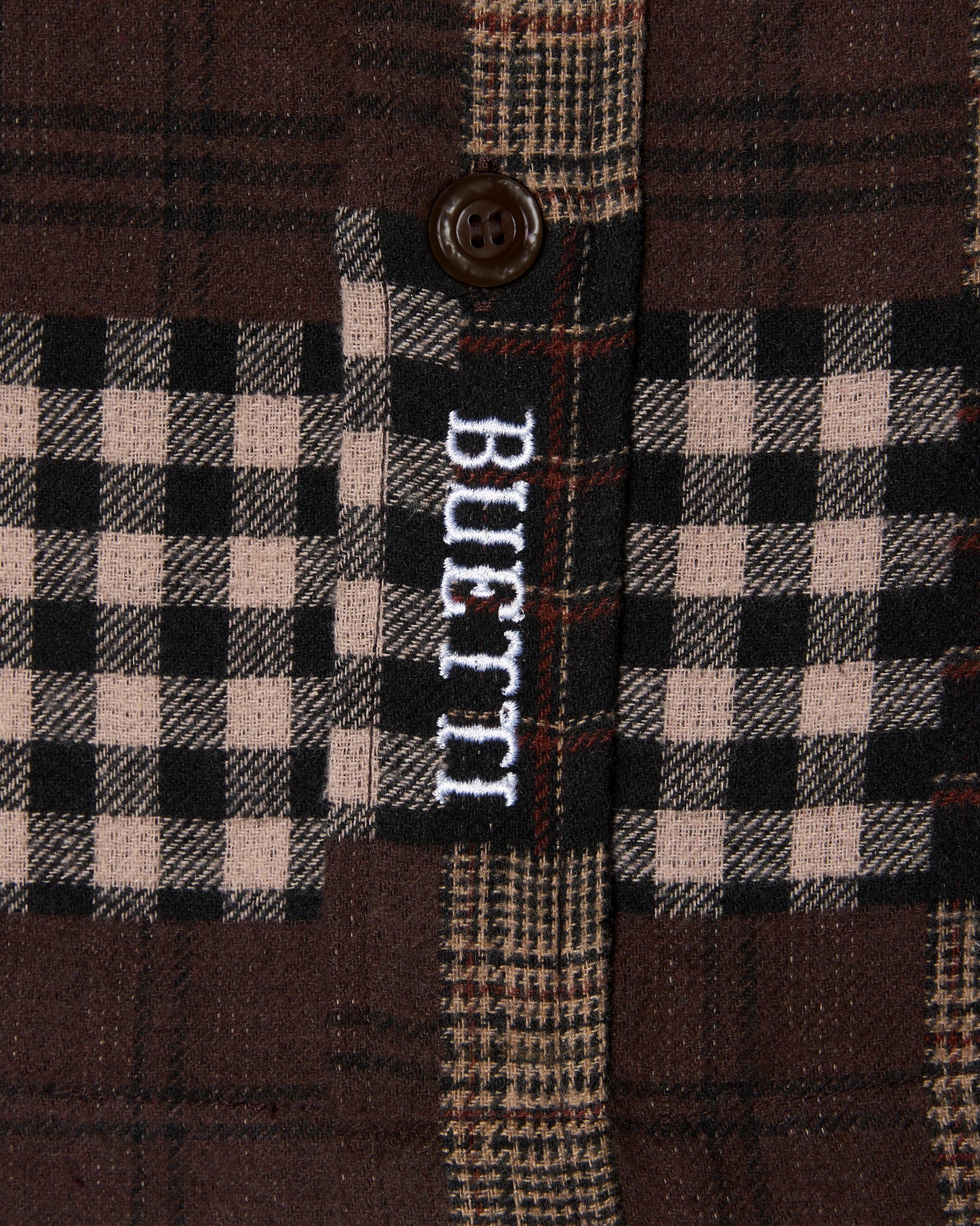 Buetti Brown Patchwork Shirt