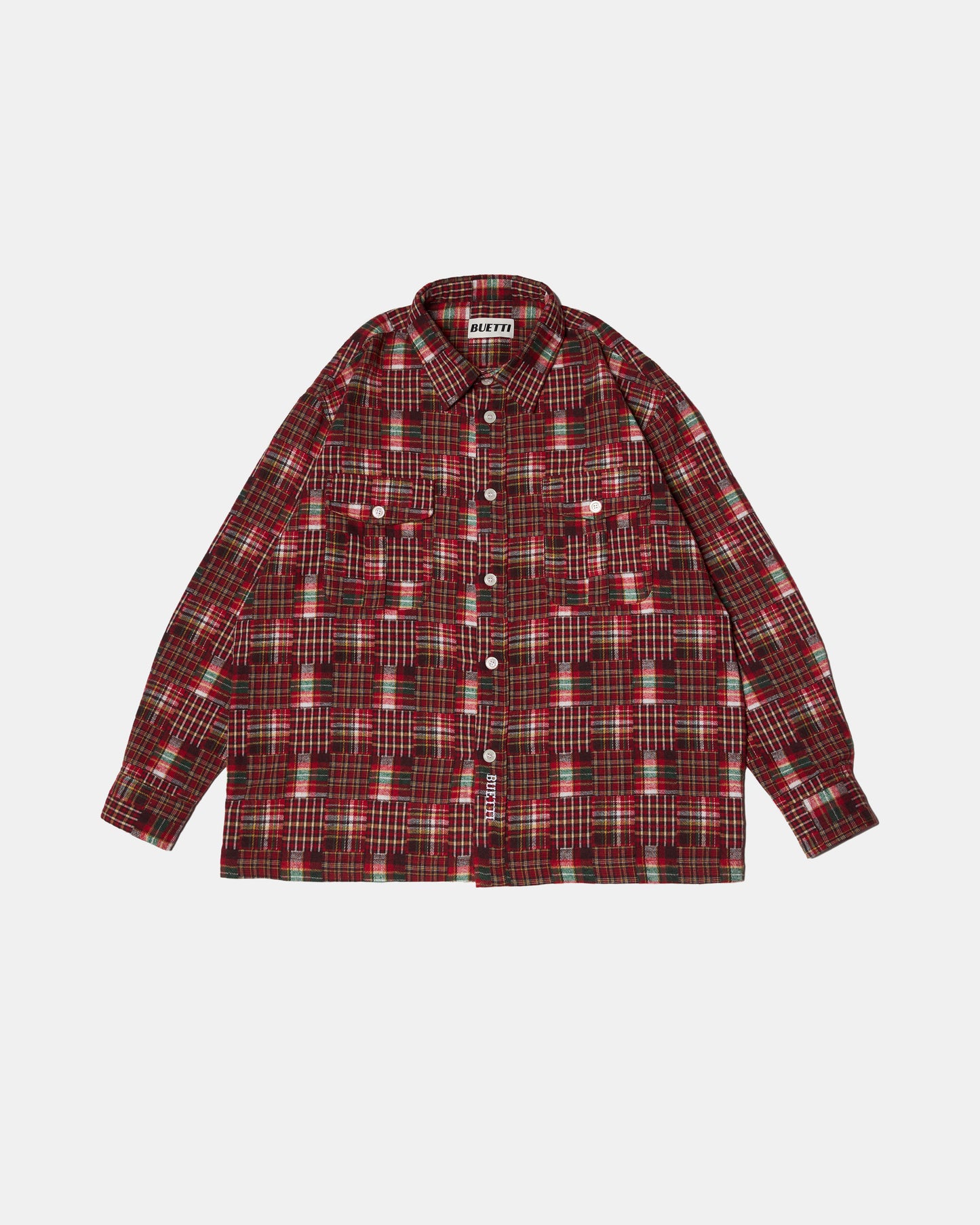 Buetti Red Patchwork Shirt