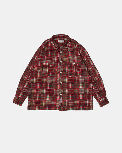 Buetti Red Patchwork Shirt
