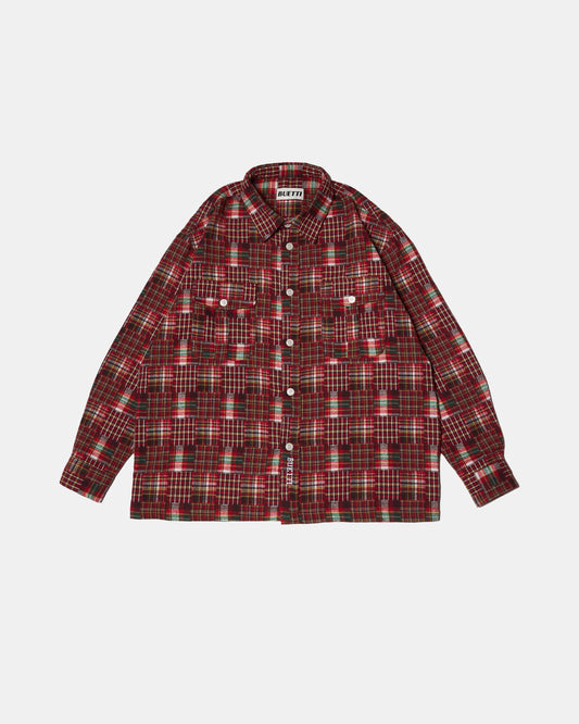 Buetti Red Patchwork Shirt