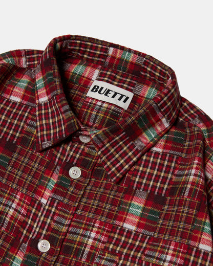Buetti Red Patchwork Shirt