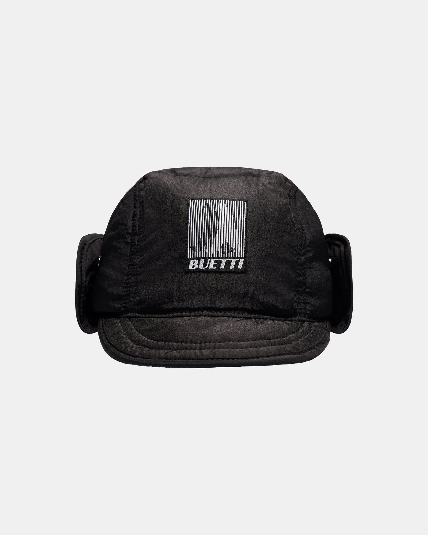Buetti Downfilled Nylon Trapper Hat Black