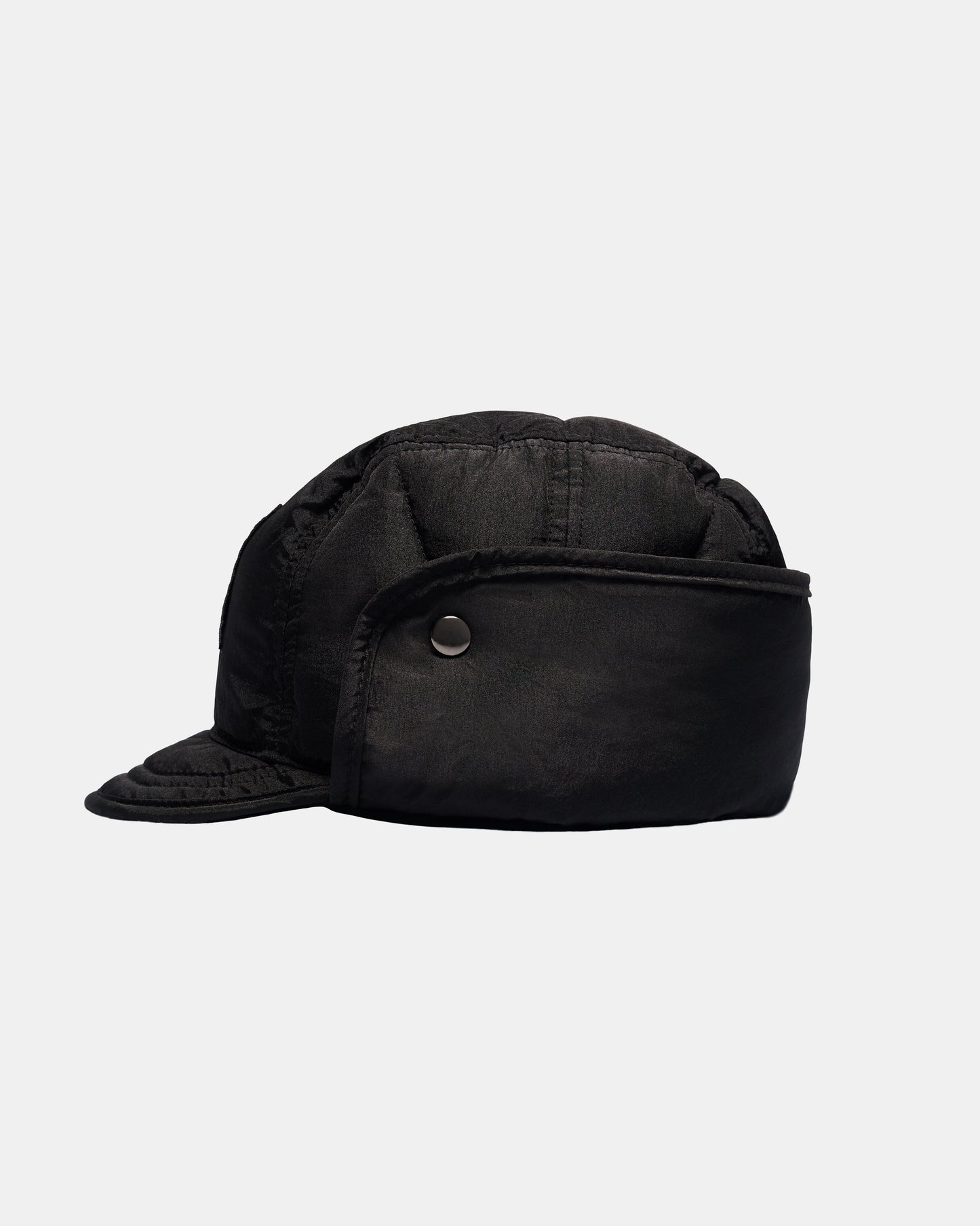Buetti Downfilled Nylon Trapper Hat Black
