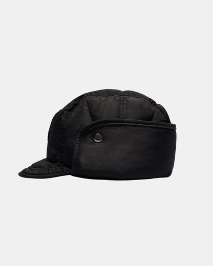 Buetti Downfilled Nylon Trapper Hat Black