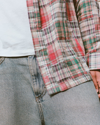 Buetti patchwork red shirt