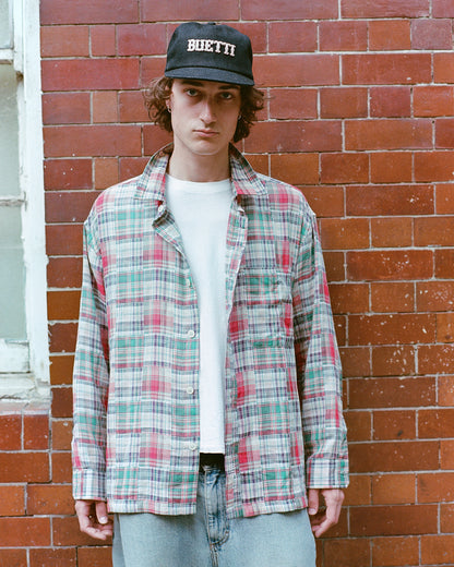 Buetti patchwork red shirt