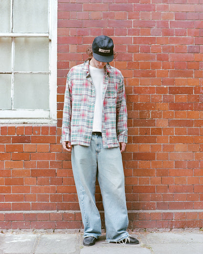 Buetti patchwork red shirt