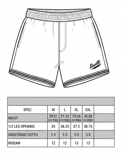 Buetti Varsity Satin Shorts Green