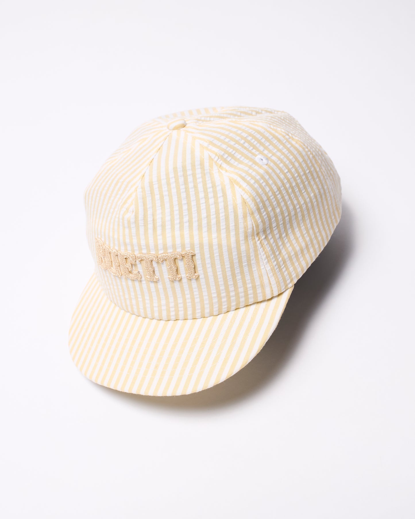 Buetti yellow seersucker cap