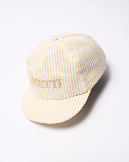 Buetti yellow seersucker cap