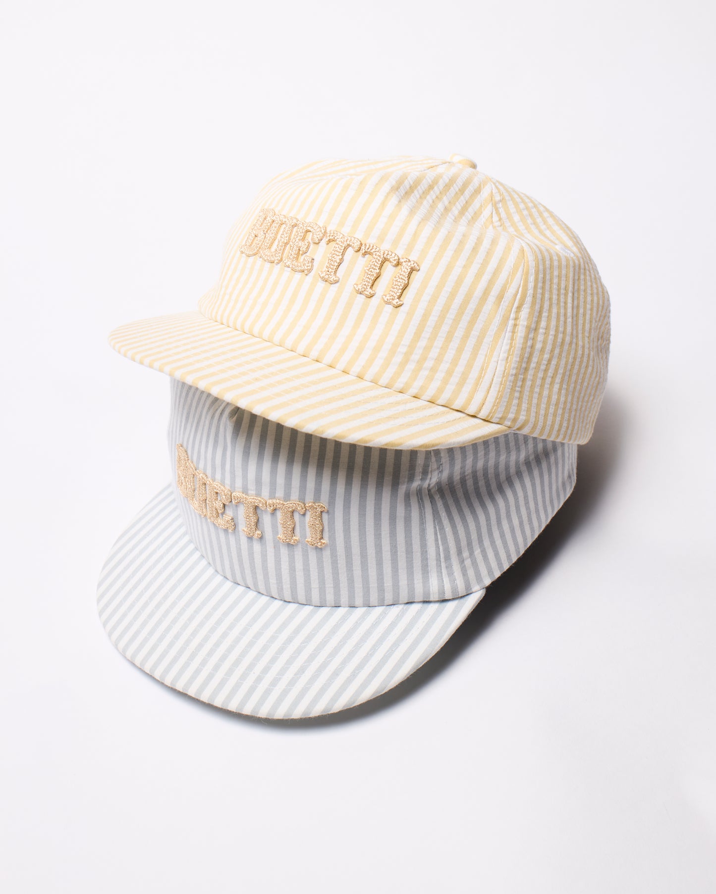 Buetti yellow seersucker cap