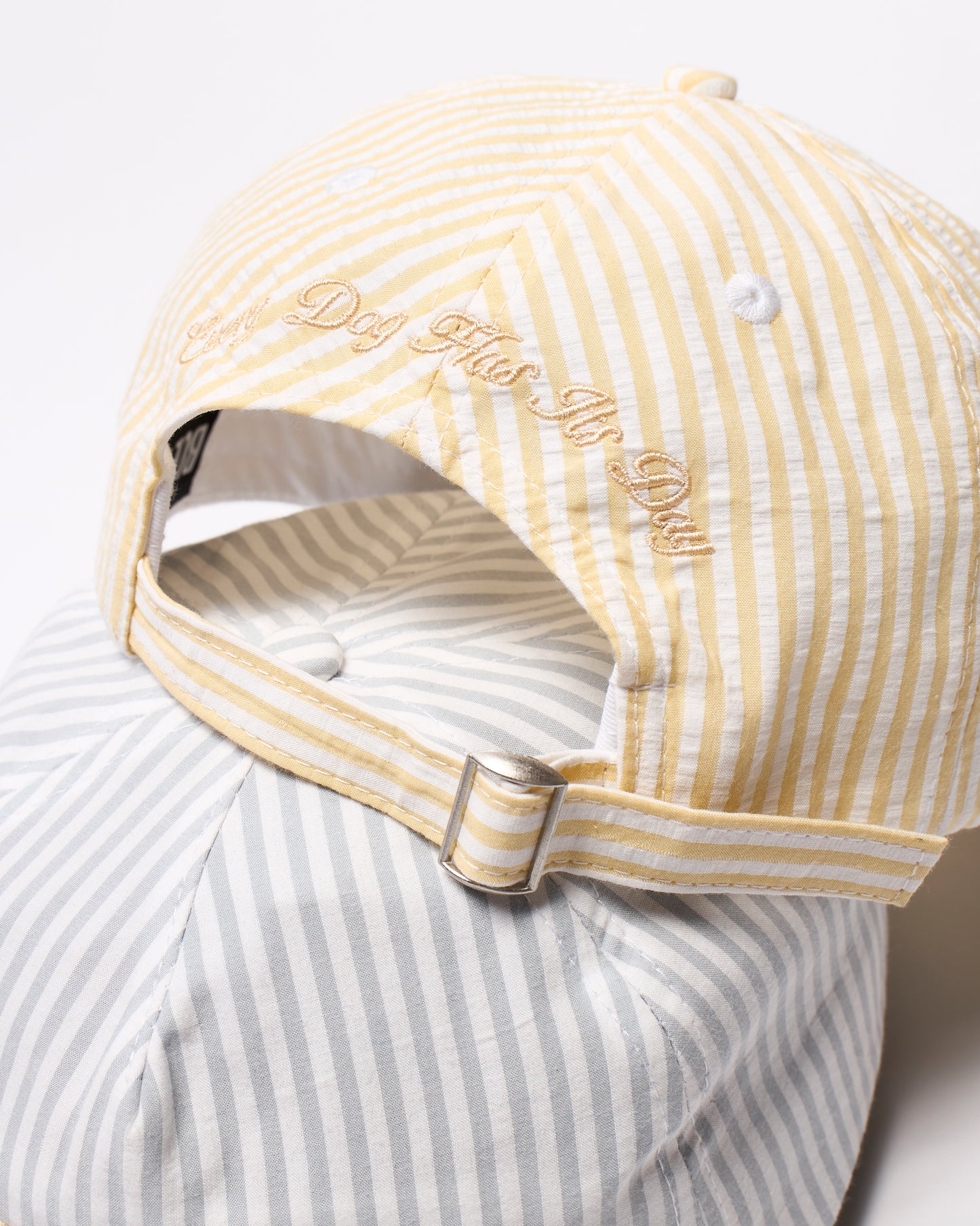 Buetti yellow seersucker cap